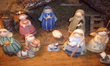 photo of a children's nativity scene